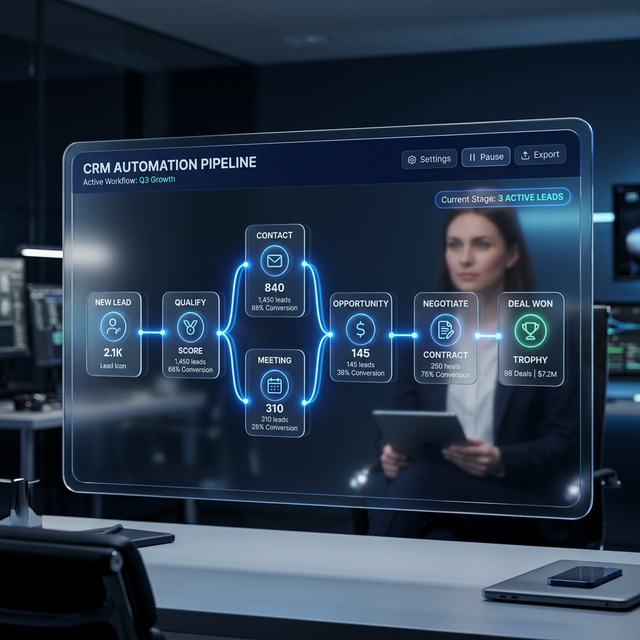 GoHighLevel (GHL) CRM Automation Pipeline and Workflow UI